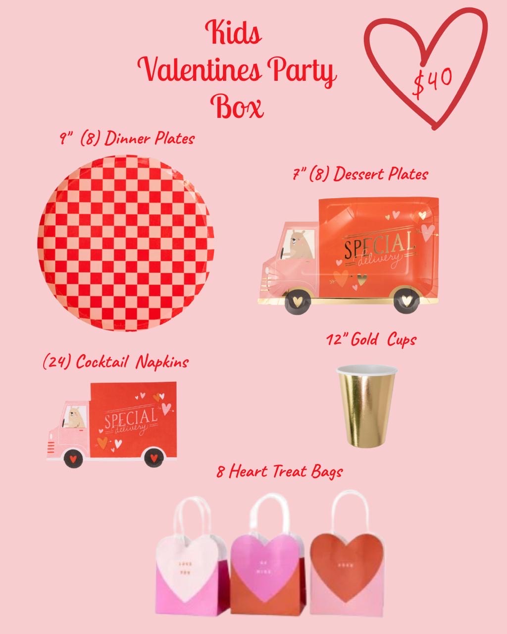 Kids Valentines Day Party Box