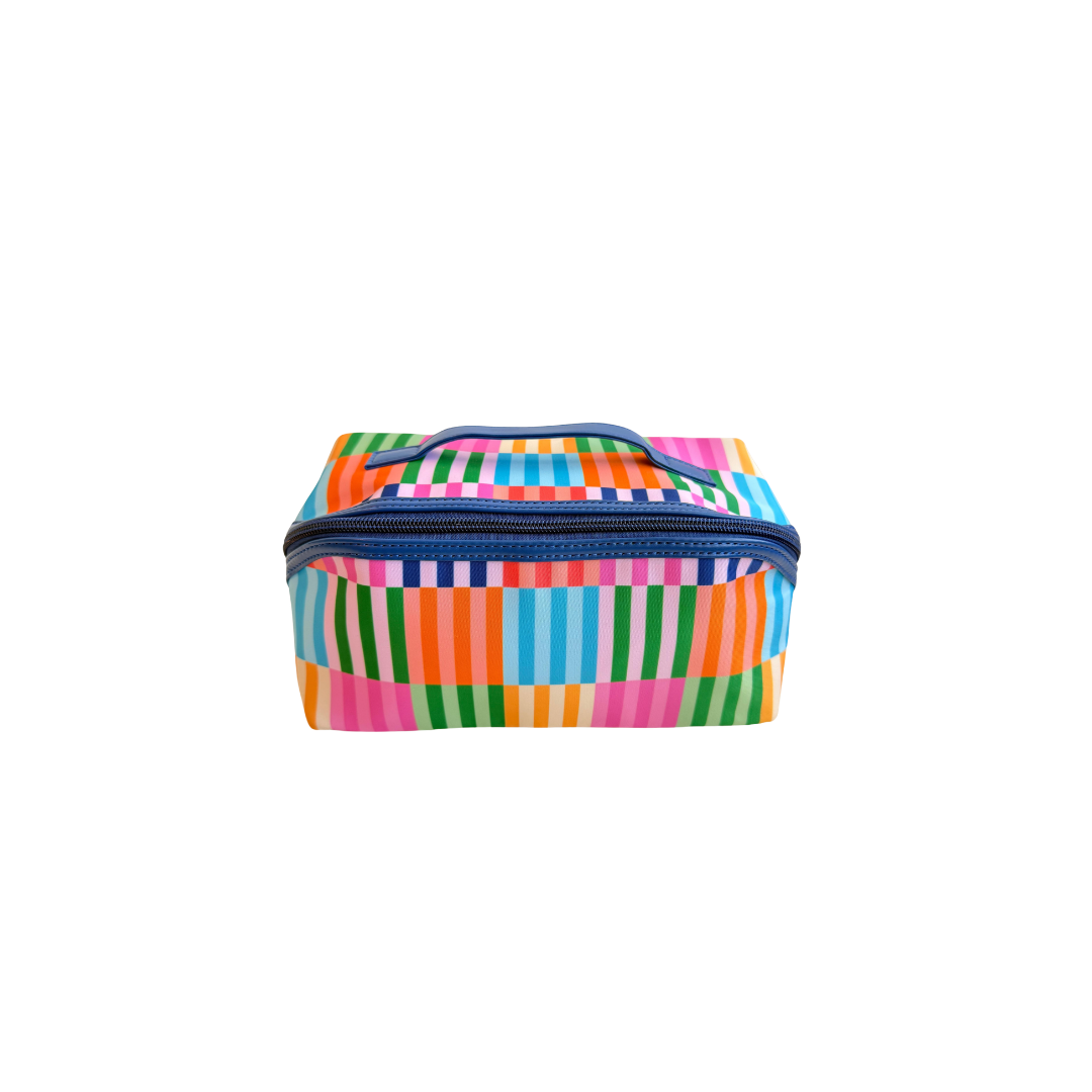 COSMETIC ZIP POUCH, MULTICOLOR