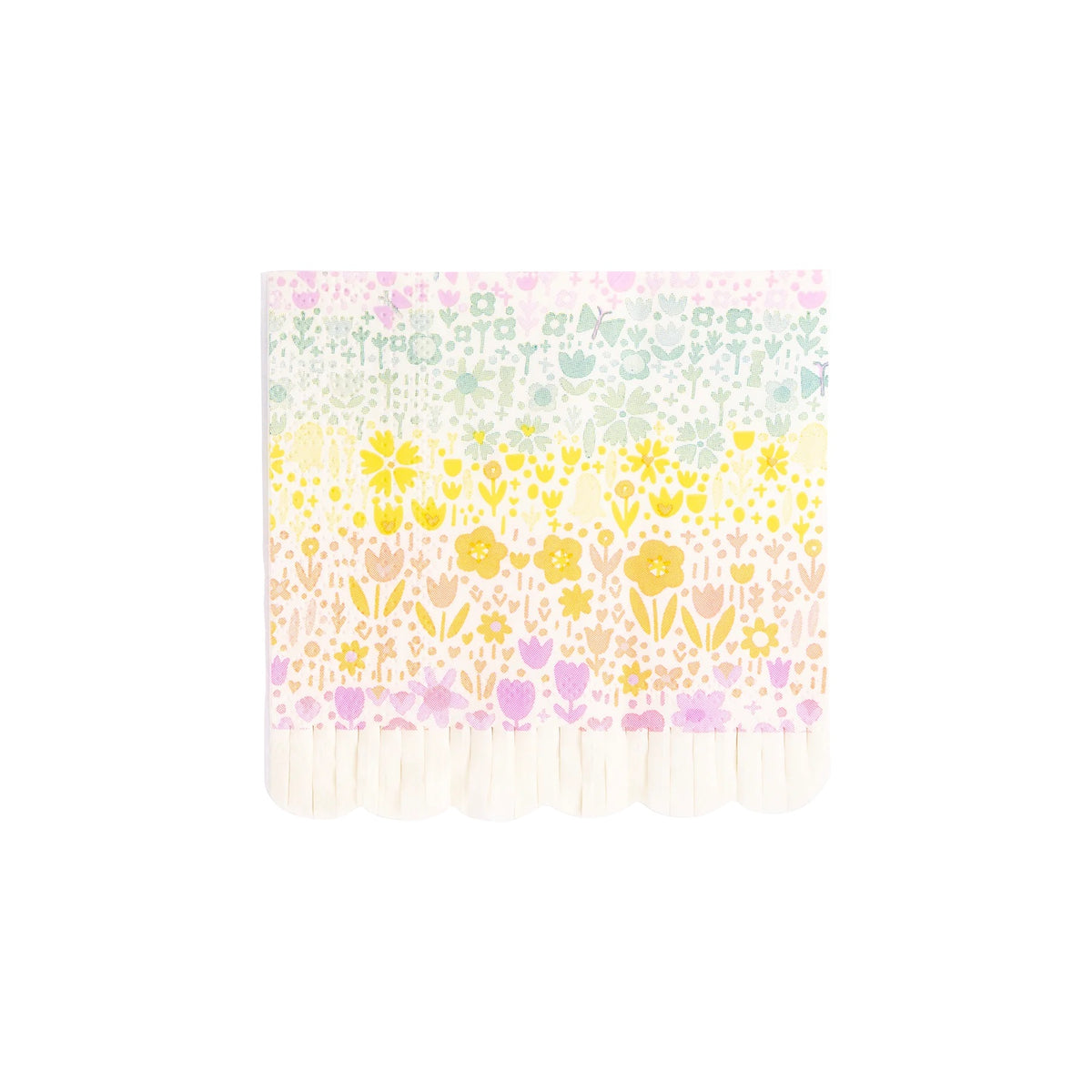 RAINBOW FIELDS FRINGE COCKTAIL NAPKINS