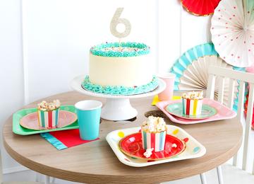 FRINGED BIRTHDAY COCKTAIL NAPKINS