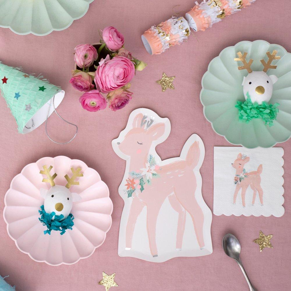Pastel Deer Cocktail Napkins