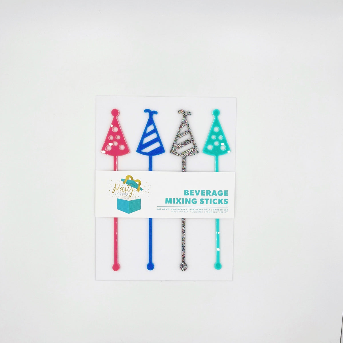 PARTY HAT DRINK STIRRERS