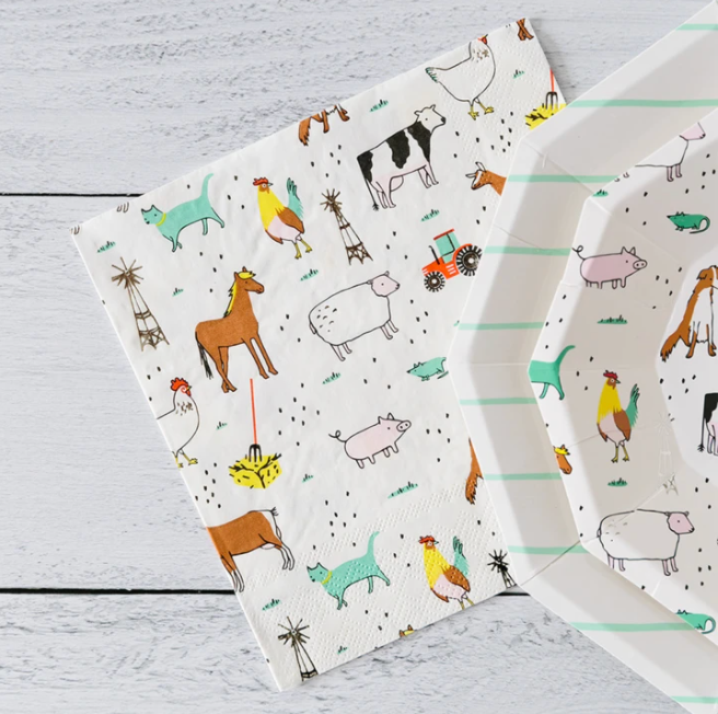 Farm Animal Napkins
