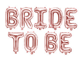Rose Gold Bride To Be Letter Balloon Kit