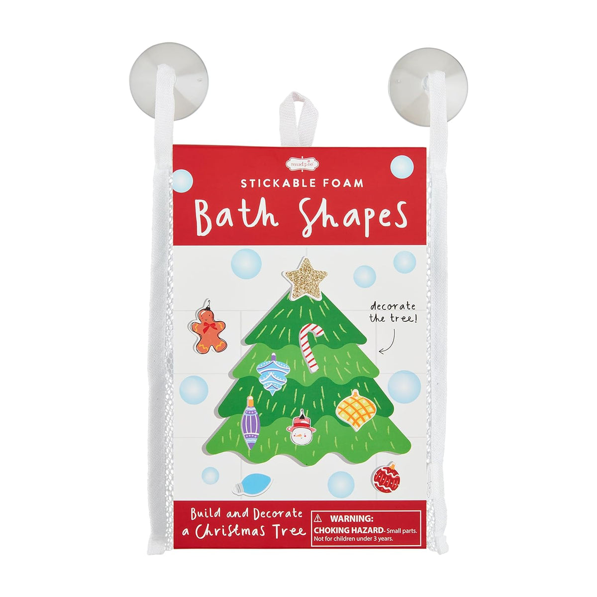 CHRISTMAS TREE BATH STICKABLES, GREEN