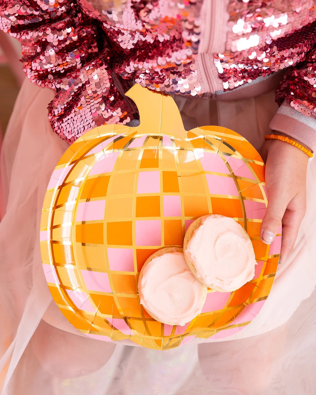 DISCO PUMPKIN  DINNER PLATES