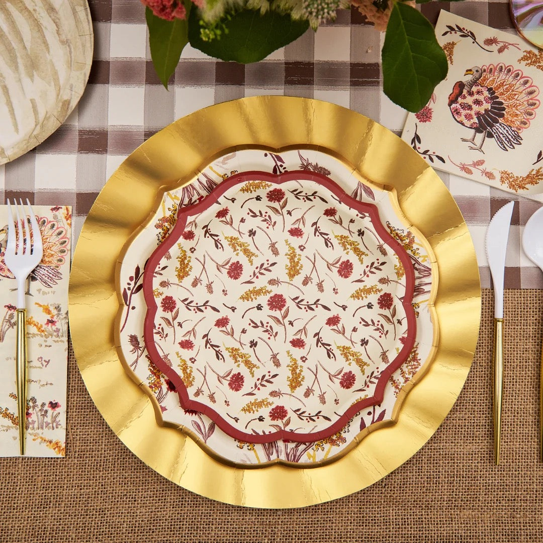 Amber Harvest Dessert Plates