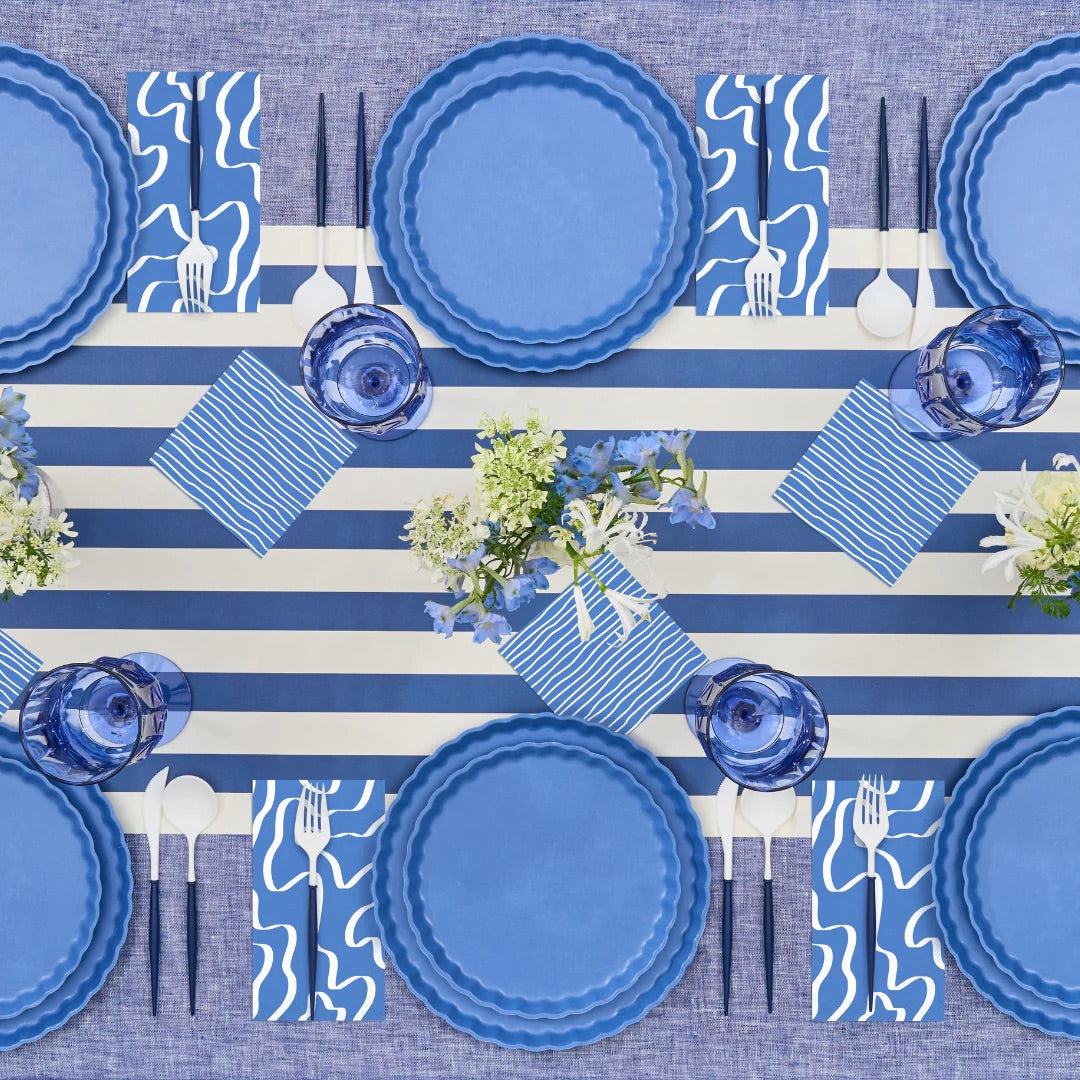 Eco  French Blue Dinner Plates