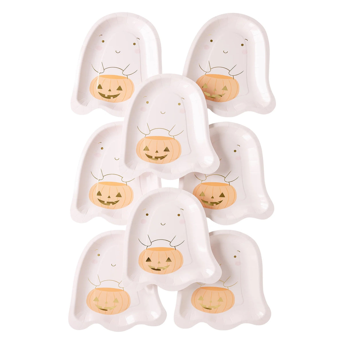 GHOST SHAPED DESSERT PLATES