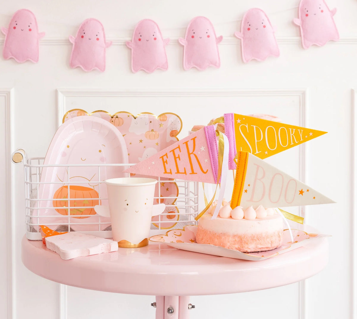 GHOST SHAPED DESSERT PLATES