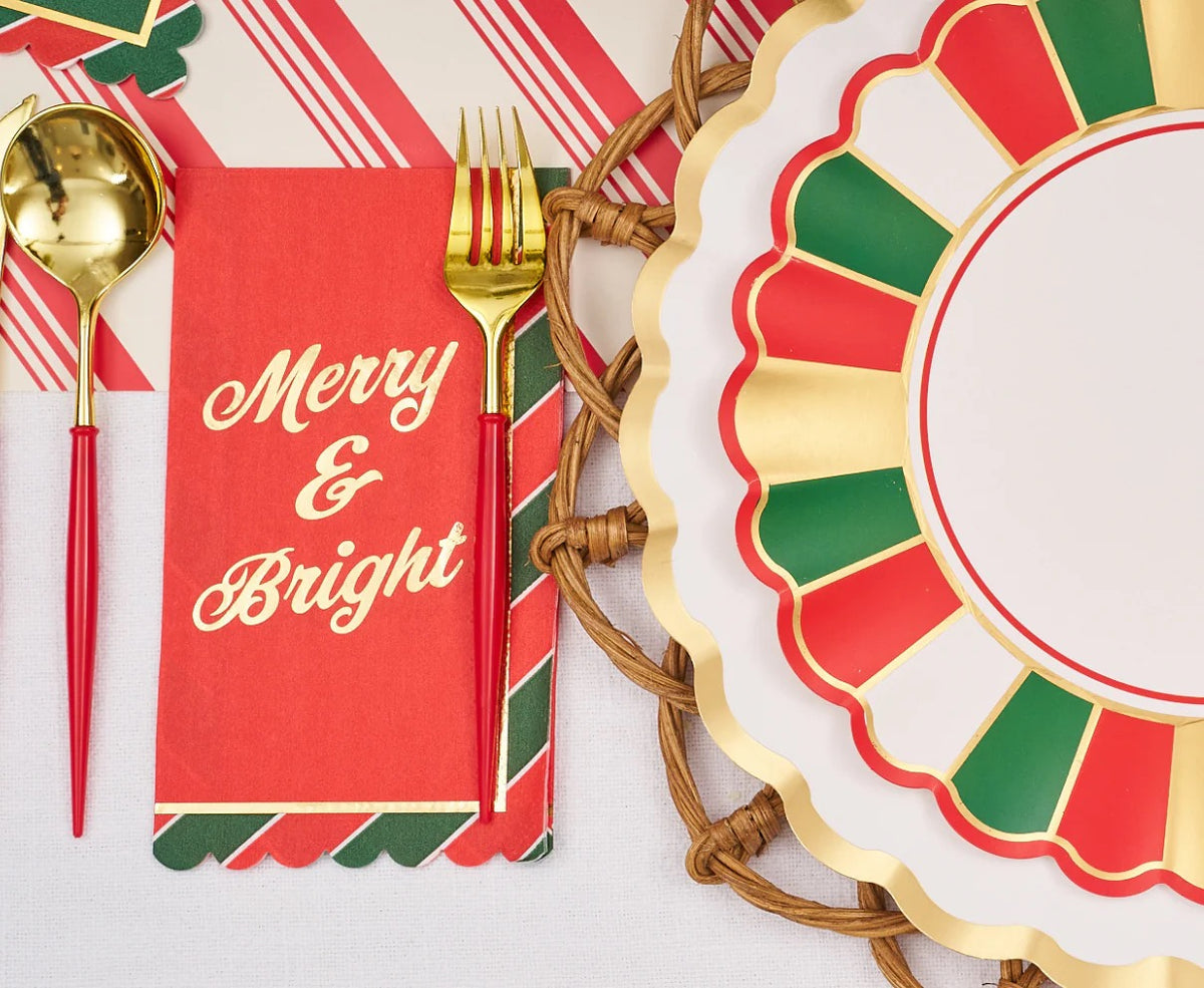 JOYFUL CHRISTMAS DINNER NAPKINS