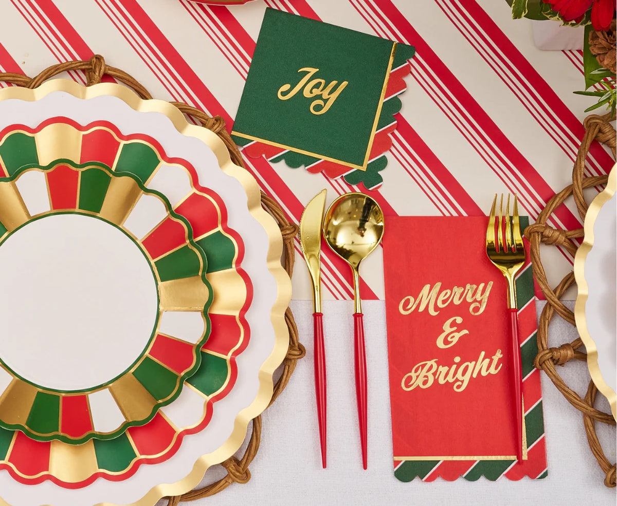 JOYFUL CHRISTMAS DINNER NAPKINS