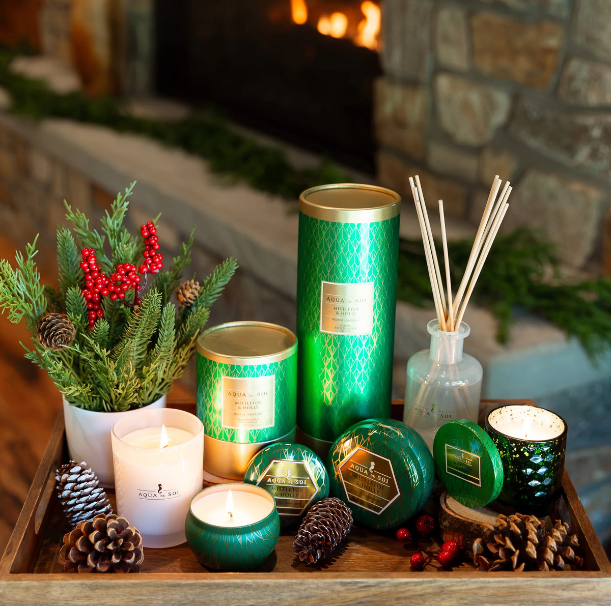 Mistletoe & Holly | 4oz Travel Tin (Green)