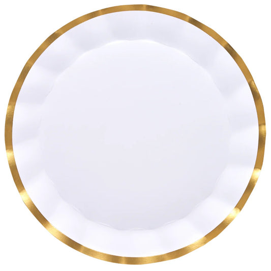 WHITE CHARGER PLATES
