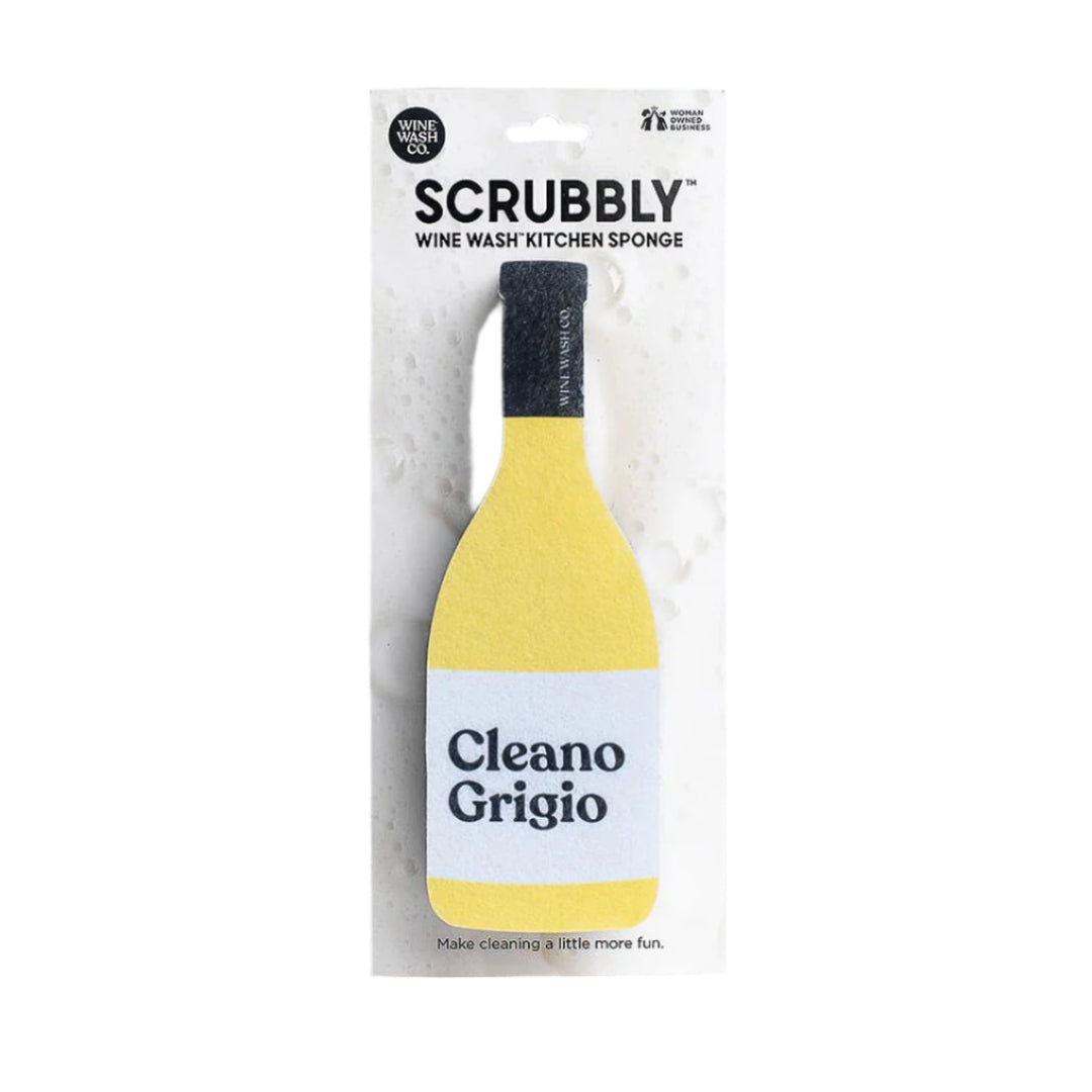 SCRUBBLY WINE BOTTLE KITCHEN SPONGES 8 DESIGNS