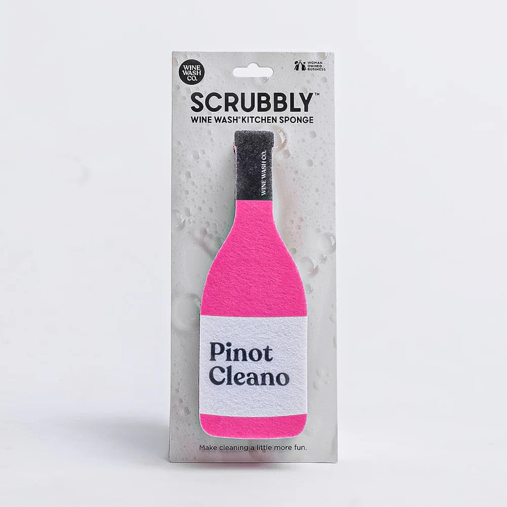 SCRUBBLY WINE BOTTLE KITCHEN SPONGES 8 DESIGNS