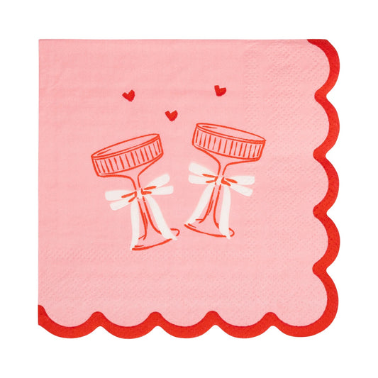CLINK GLASSES COCKTAIL NAPKINS