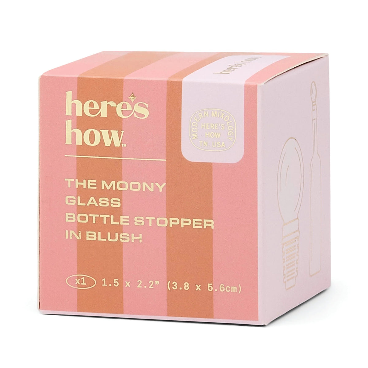 THE MOONY GLASS BOTTLE STOPPER
