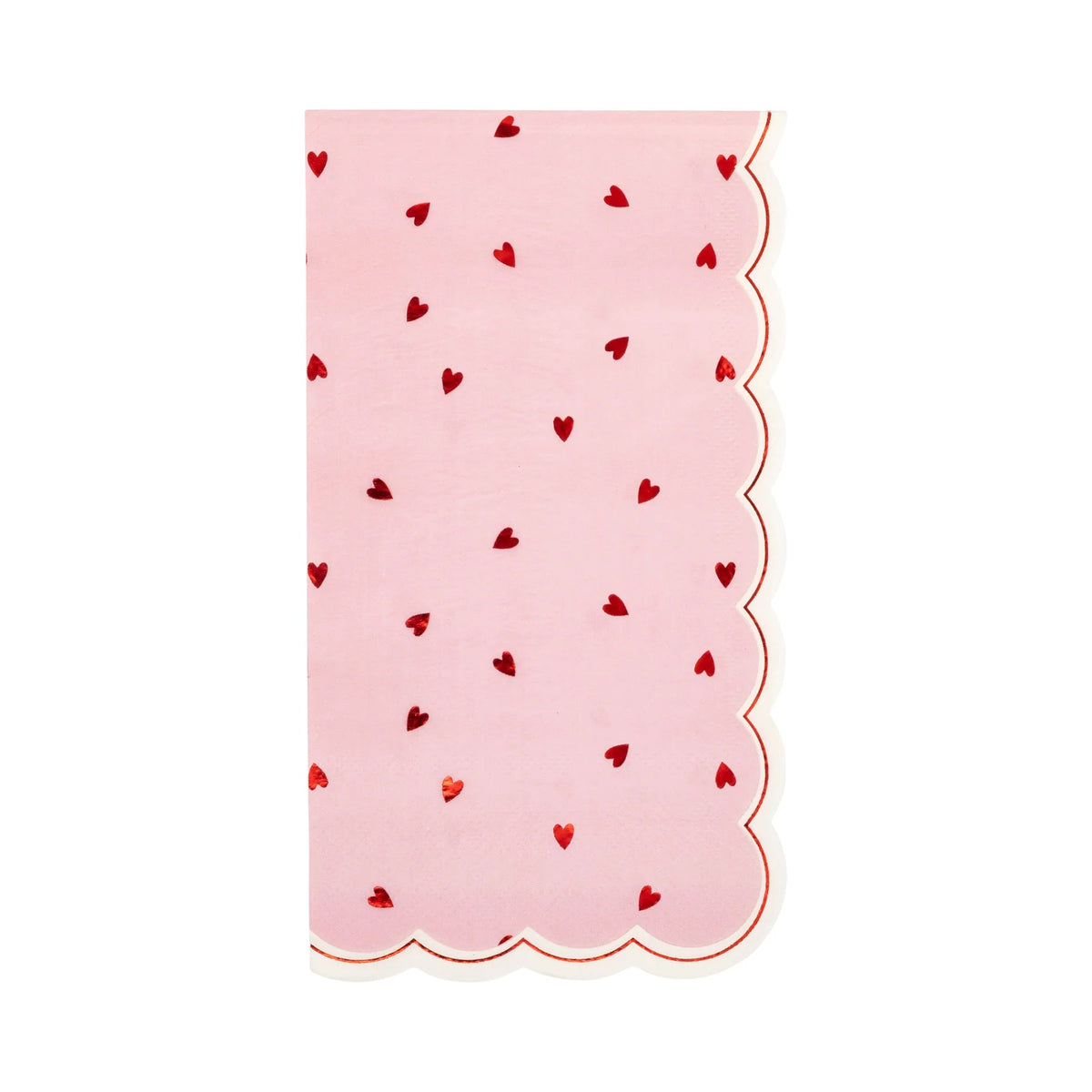 SCATTERED HEARTS DINNER NAPKINS