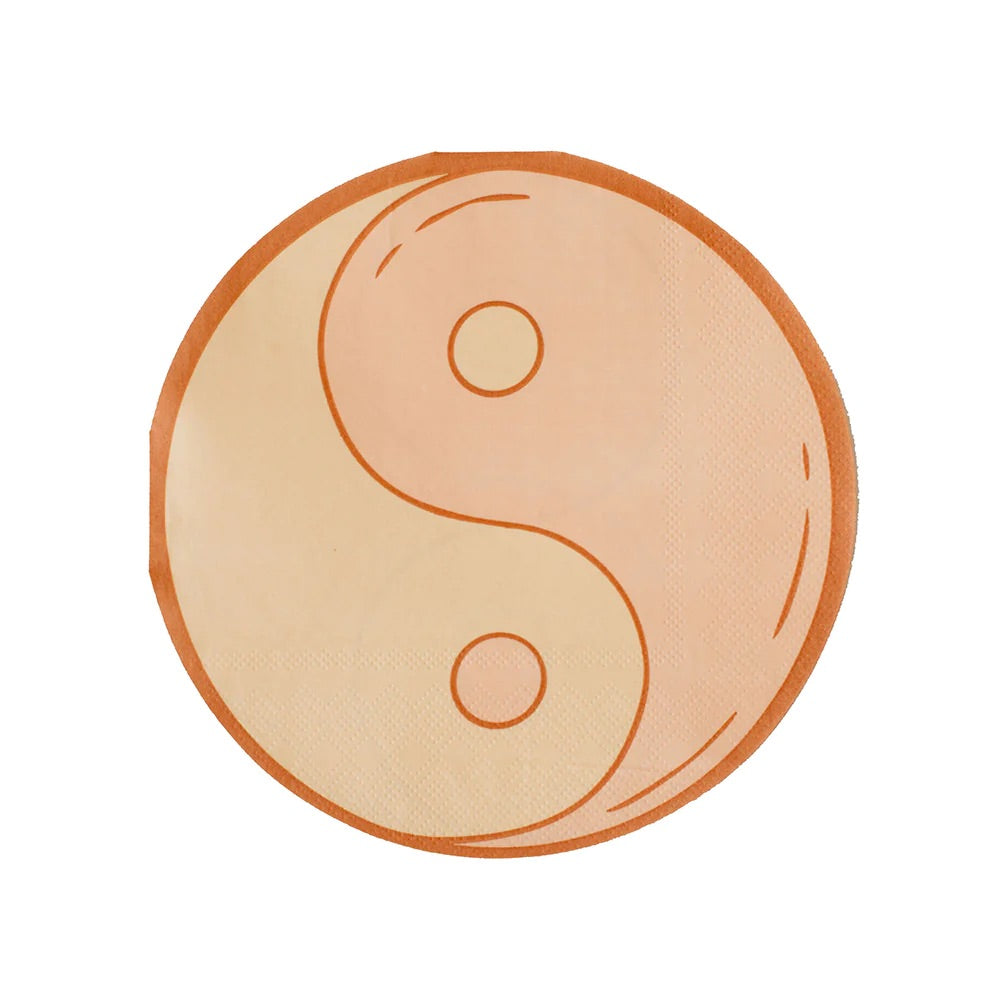 Peace & Love Yin & Yang Dinner  Napkins