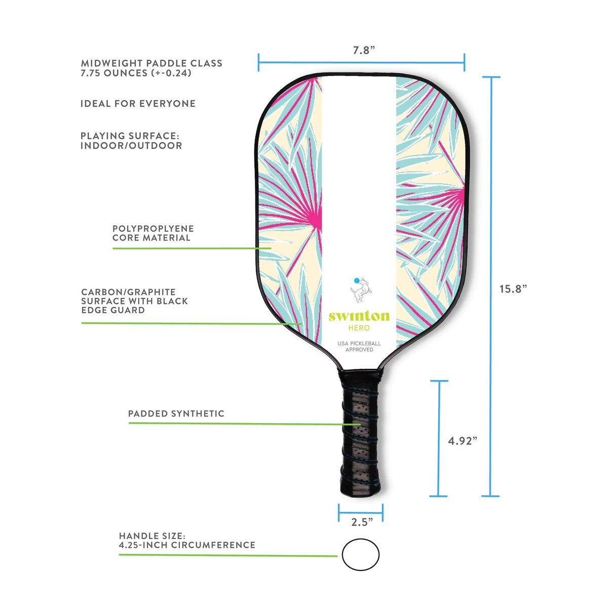 PALMS HERO PICKLEBALL PADDLE