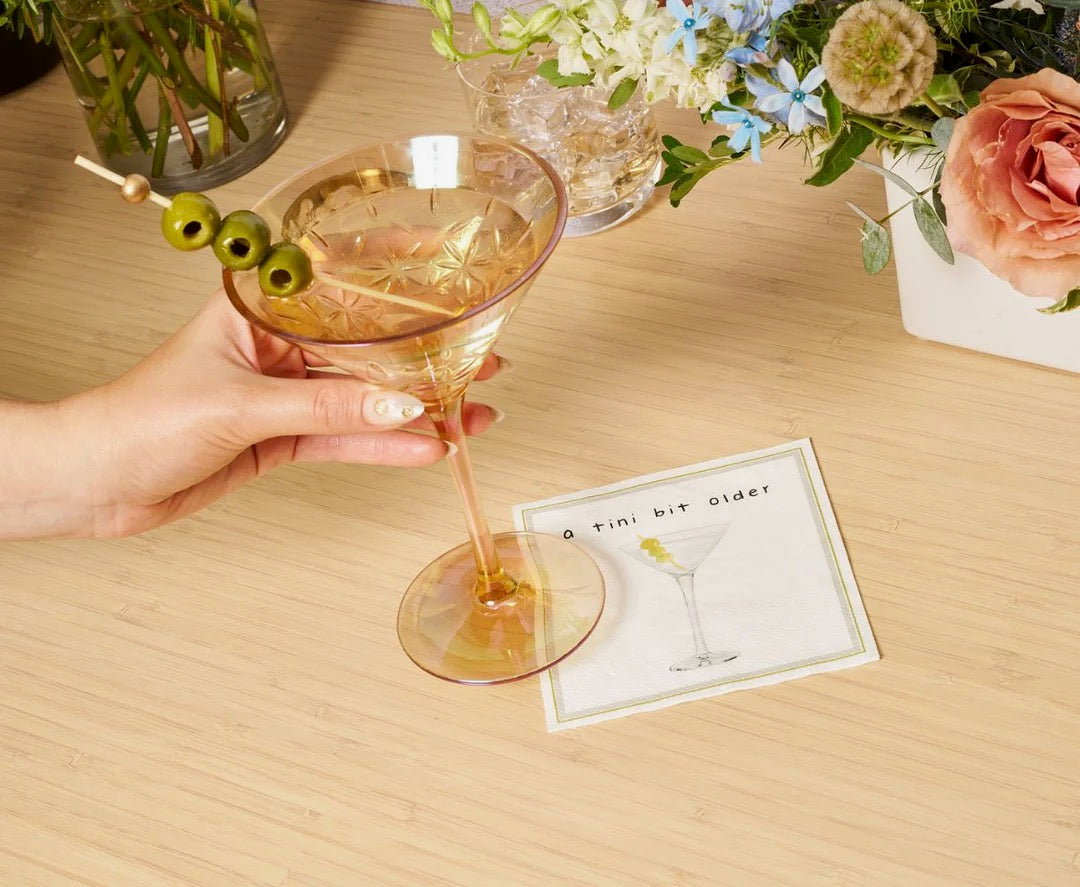 'A Tini Bit Older' Cocktail Napkins