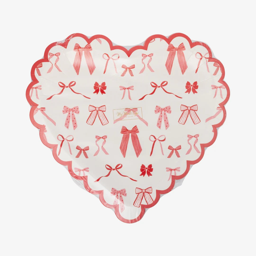 Coquette Heart Dessert Plates