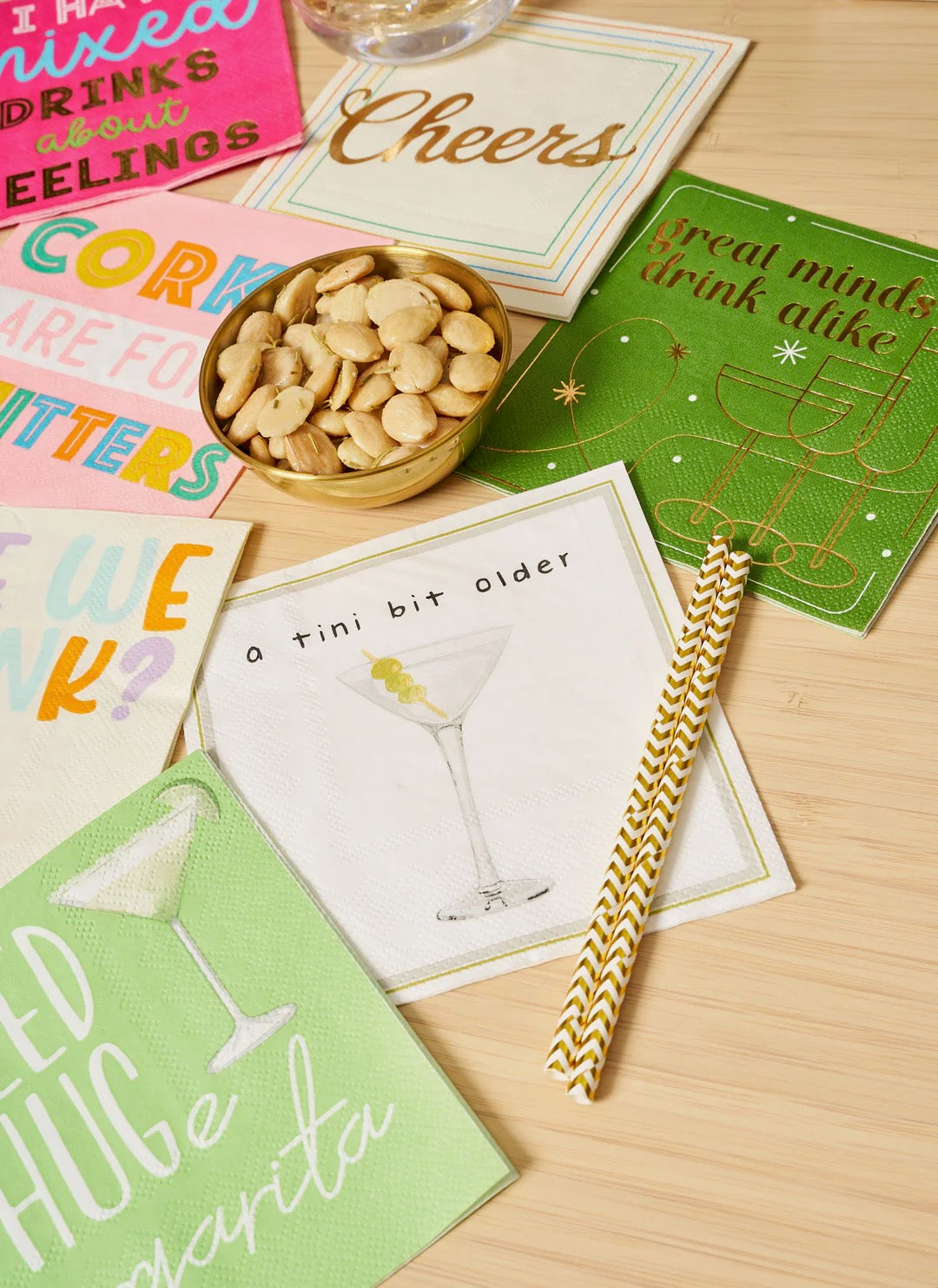 'A Tini Bit Older' Cocktail Napkins