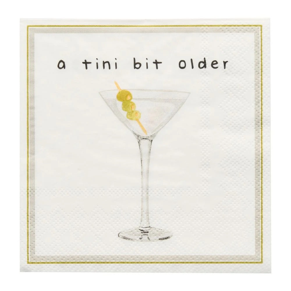 'A Tini Bit Older' Cocktail Napkins