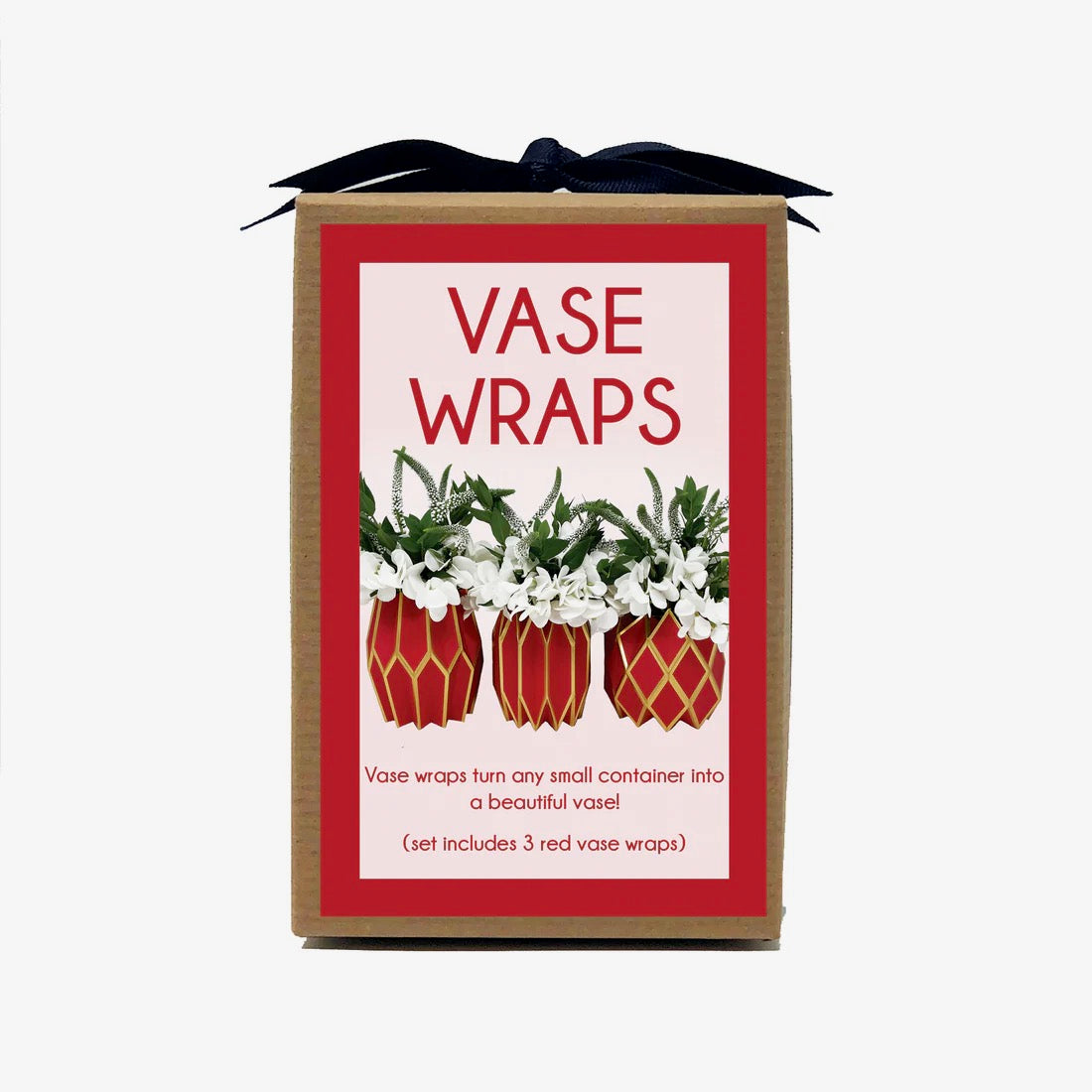 Red Paper Vase Wraps