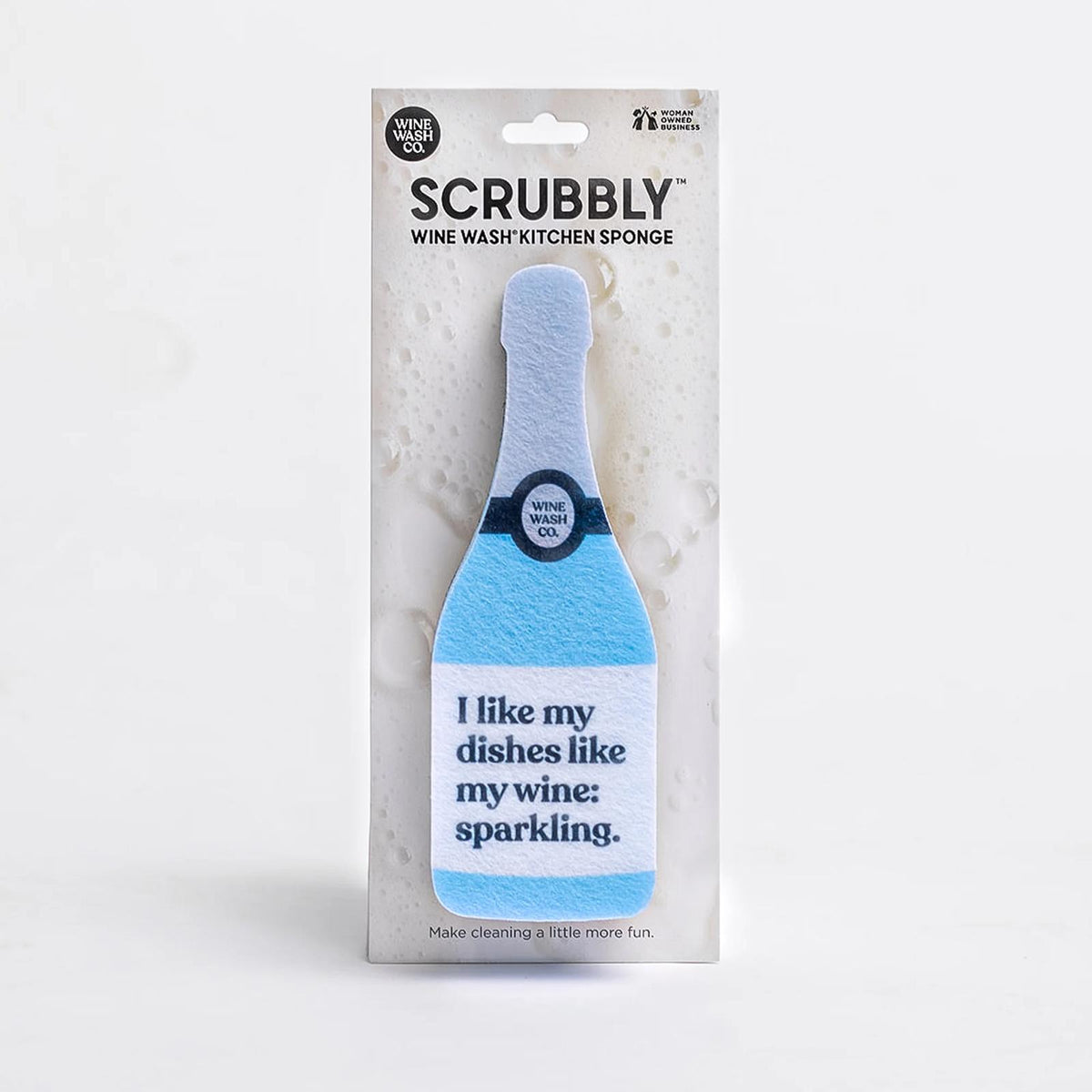 SCRUBBLY WINE BOTTLE KITCHEN SPONGES 8 DESIGNS