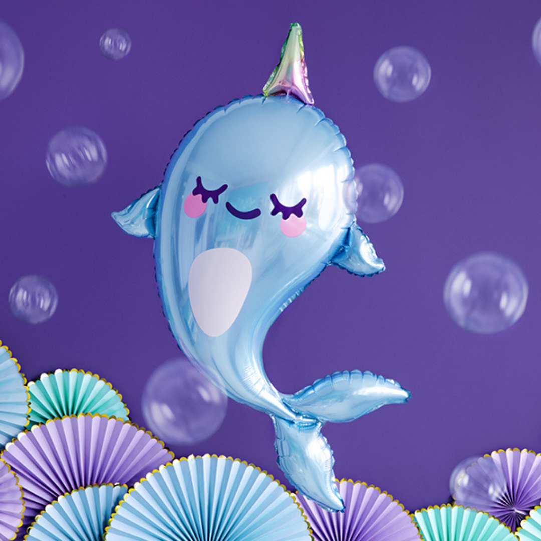 Narwhal  Foil Balloon