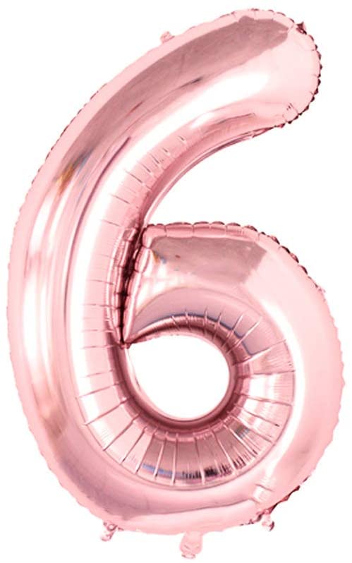 Rosegold Numbers Foil Balloons