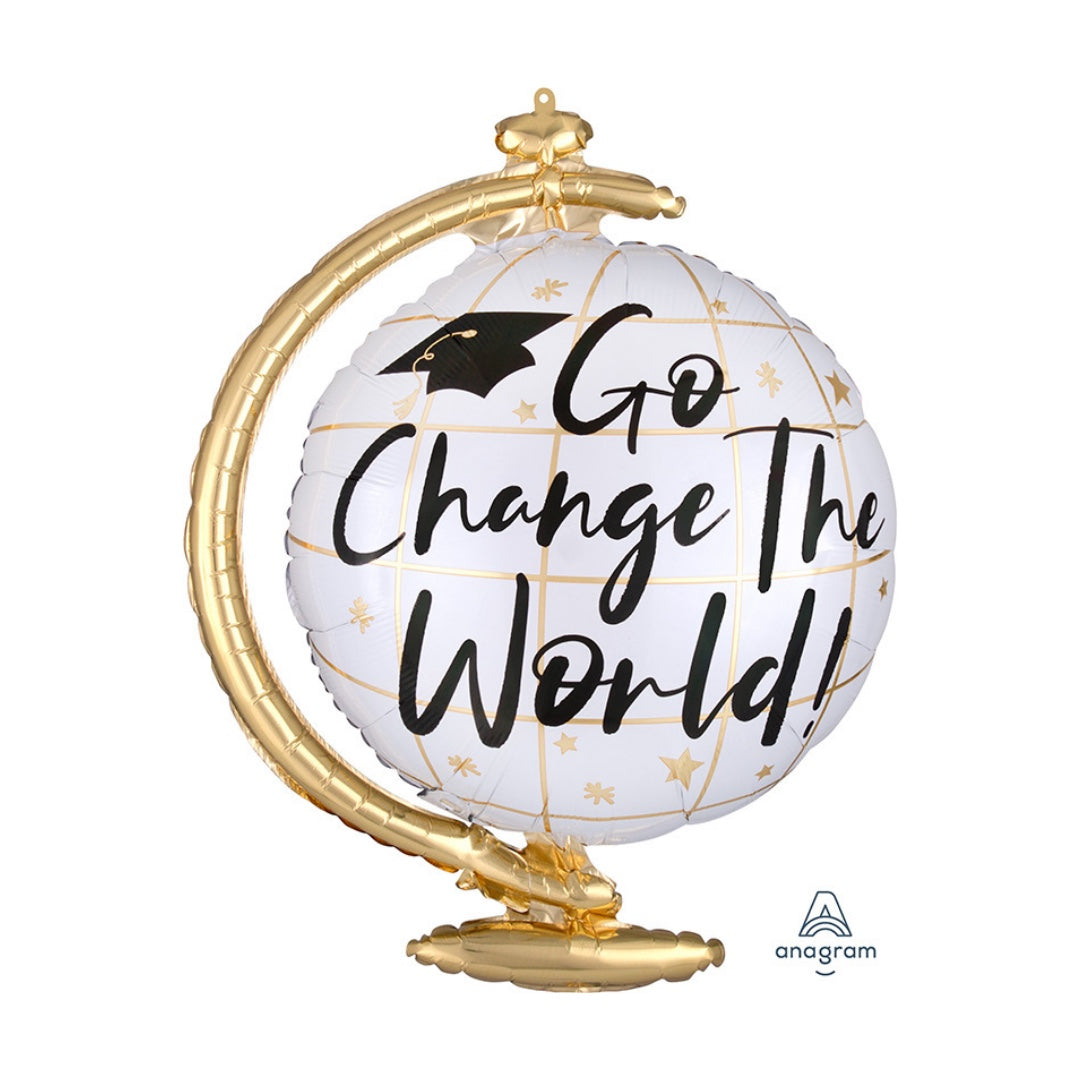 Go Change the World Graduation Balloon