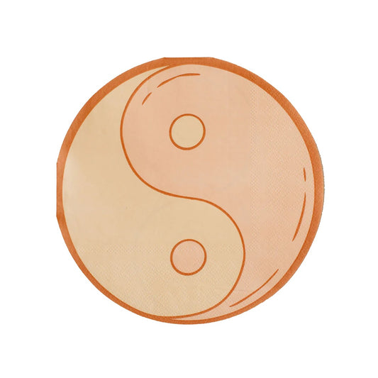Peace & Love Yin & Yang Dinner Napkins