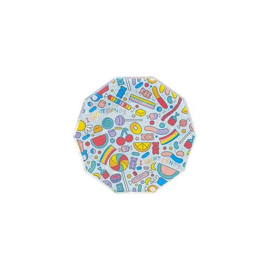 I Want Candy Dessert Plates