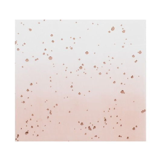 Ombré Rose Gold Dinner Napkins